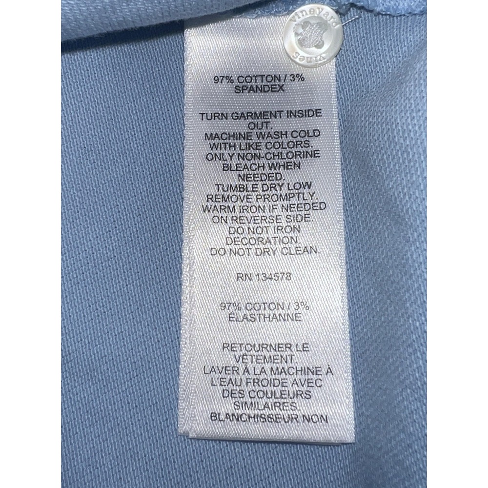 NEW VINEYARD VINES WOMENS HERITAGE Newport POLO SHIRT JAKE BLUE Large - Picture 4 of 4
